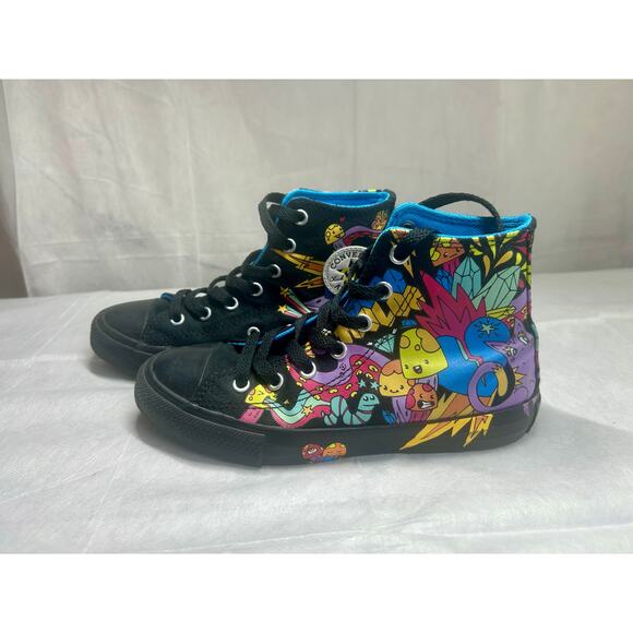 Converse Chuck Taylor All Star high-top "graffiti notebook" Youth Size 2 - Picture 3 of 7